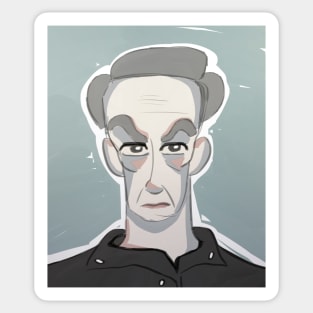 Portrait old man Sticker